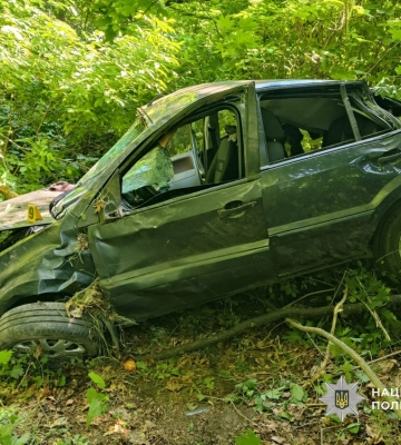 На Чернігівщині легковик вилетів з дороги у кювет: є загиблий та поранений, - поліція