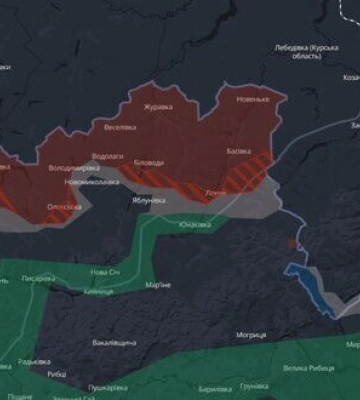 Війська РФ скоро зможуть бити по Сумах FPV-дронами. Ситуація по відтинку Новомиколаївка-Варачине-Яблунівка-Юнаківка важка, - DeepState. КАРТА