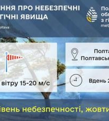 На Полтавщині може бути деревопад