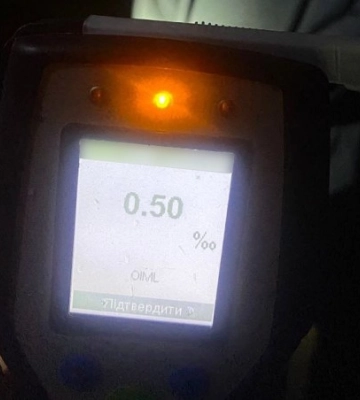 У Сумах патрульні зупинили п’яного водія за порушення ПДР