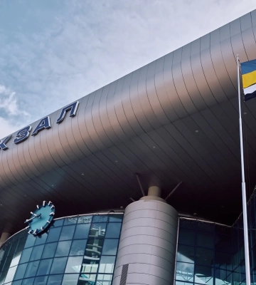 В Одесі на залізничному вокзалі підняли Прапор Надії 