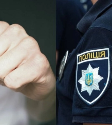 У Чернігові затримано чоловіка, який порушив правила ПДР, а потім вдарив поліцейського