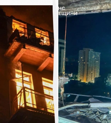Масштабные пожары, много пострадавших: в ГСЧС показали последствия атаки на Одессу