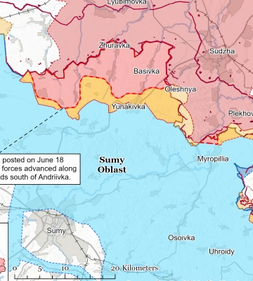 Українська армія відбила у військ РФ позиції у Сумській області – ISW