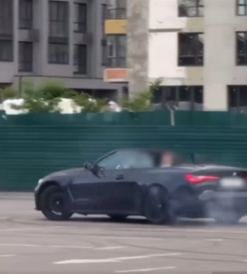 В Киеве наказали «дрифтунця» на BMW, который нарезал круги и попытался сбежать — видео