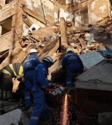 У Києві є ризик обвалу будинку, у який влучила ракета