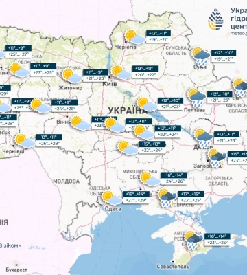 Дощі та грози будуть по всій Україні в найближчі дні