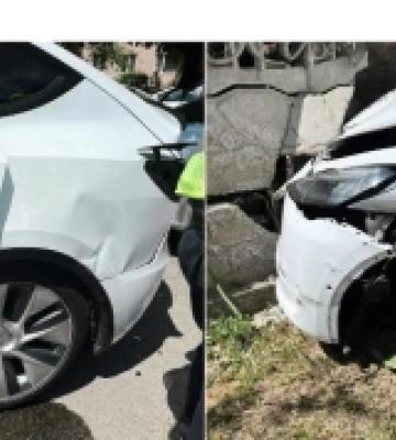 У Луцьку на перехресті зіткнулися Tesla та Mercedes-Benz