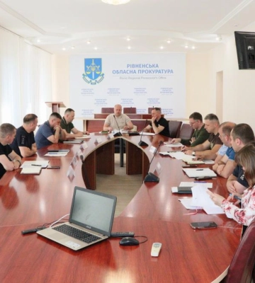 В Рівненській обласній прокуратурі обговорили механізми поглиблення співпраці для попередження злочинів проти нацбезпеки  