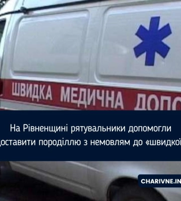 На Рівненщині рятувальники допомогли доставити породіллю з немовлям до «швидкої»