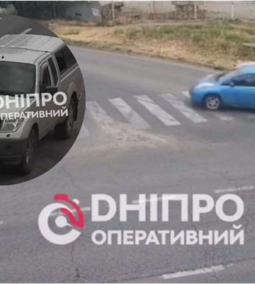 Протаранив авто та втік: у Дніпрі розшукують водія авто Nissan Navara