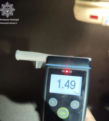 У Черкасах виявили водія, який їздив нетверезий під час комендантської години