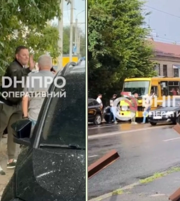 У центрі Дніпра водіїв попередили про небезпеку на дорозі