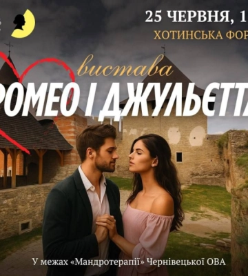 Чернівецький драмтеатр Кобилянської зіграє «Ромео та Джульєтту» у Хотинській фортеці