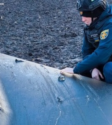 В Запорожье обезвредили боевую часть дрона «Shahed», упавшего в воду