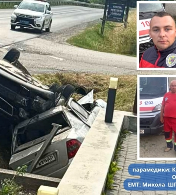 Біля Великого Бичкова перекинулися два авто, постраждали троє дітей