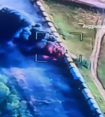 Палає 11 цистерн: ГУР уразило російський паливний ешелон на Мелітопольському напрямку