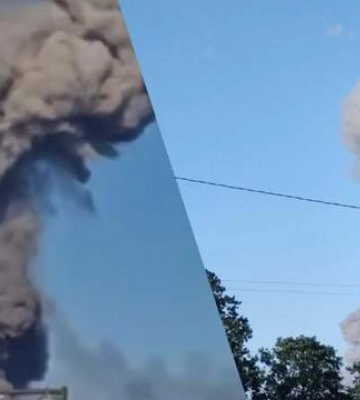 Мощный взрыв слышали в Житомире, могла взорваться АЗС: в сети показали жуткие кадры