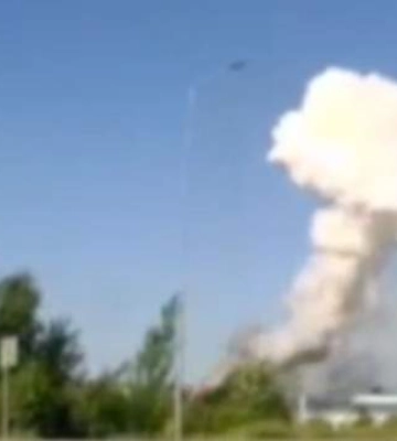 Момент взрыва АЗС на трассе Житомир –Киев попал на видео