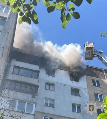 У Тернополі горіла багатоповерхівка (ВІДЕО)