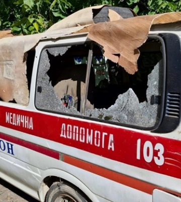 Россияне обстреляли больницу в Херсоне