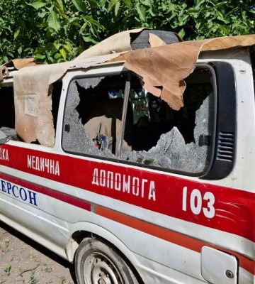 Загарбники атакували з дрона чоловіка у Херсоні