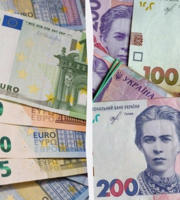 Курс валют НБУ. Євро падає