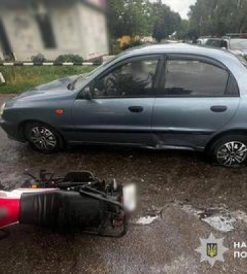 В ДТП на Полтавщині постраждав неповнолітній