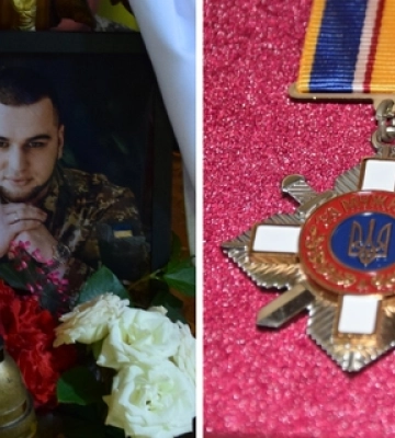 На Волині родині прикордонника вручили посмертну нагороду воїна 