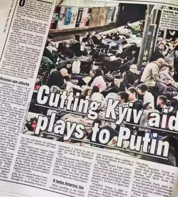 У The New York Post вийшла колонка «Скорочення озброєнь для Києва грає на руку Путіну»