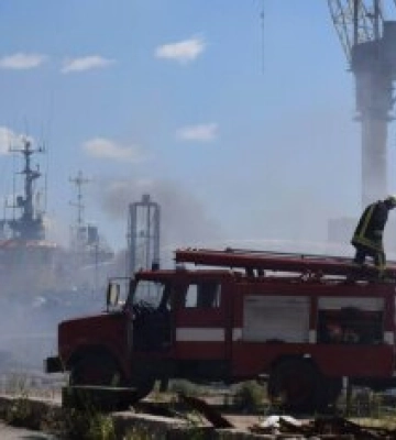Ворожа ракета вчора влучила в район одного з причалів Одеського морського  порту
