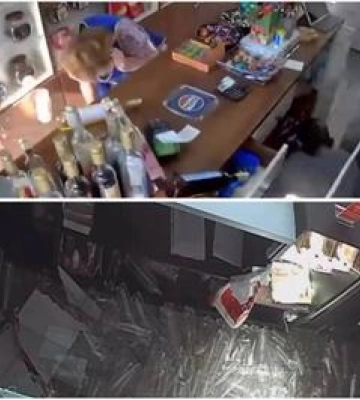 Вибухова хвиля пошкодила кав'ярню та пивний магазин у Полтаві 3 липня ВІДЕО