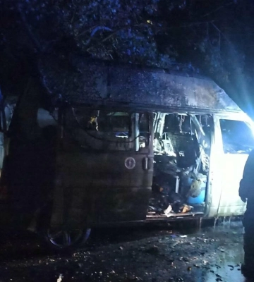 В Одесі спалили евакмобіль бойової медикині