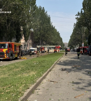 Російські війська завдали масованого удару БпЛА по Запоріжжю