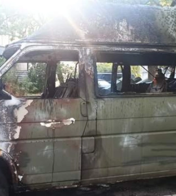 В Одесі спалили евакмобіль бойової медикині