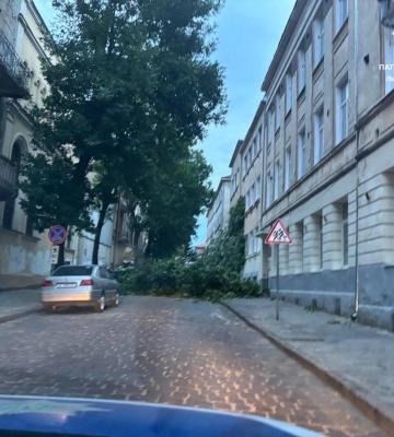 Поліція продемонструвала наслідки стихії на Львівщині 