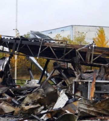 Росіяни вдарили дроном по АЗС у Марганці