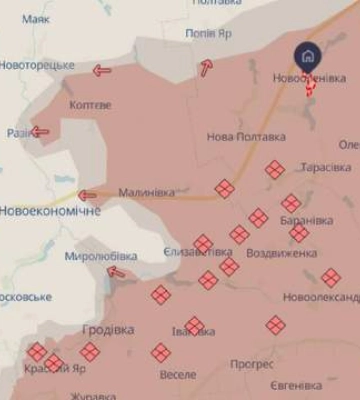 НГУ: Россияне развивают плацдарм в «треугольнике» Малиновка — Новооленевка — Попов Яр