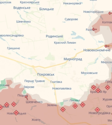 В ВСУ ответили, пытается ли российская армия обойти с востока Покровск вместе с Мирноградом