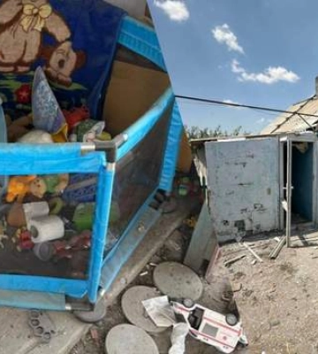 Россияне на Херсонщине направили дрон по 1-летнему Диме и его прабабушке: ребенок мертв