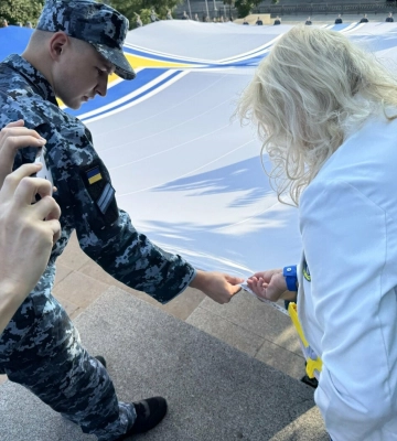 В Одесі встановили рекорд України — розгорнули найбільший прапор Військово-Морських Сил