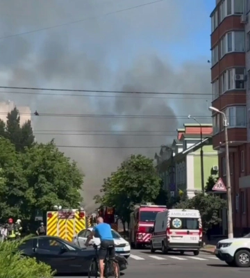 В Кременчуге возник пожар после утренней атаки