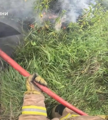 На Рівненщині знову горіла суха трава