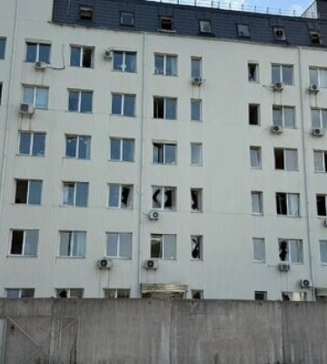 Нічна атака на Київ: пошкоджено будівлю Київської митниці. ФОТОрепортаж