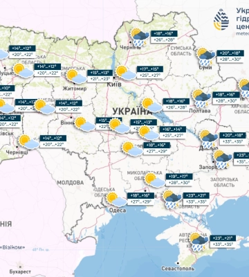 Погода на 11 июля в Украине: страну разорвет пополам