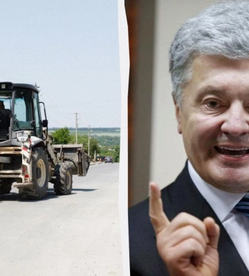 Порошенко похвалився ремонтом дороги за бюджетний кошт, яку зруйнували фури його ж заводу, – експерт