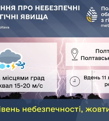 На Кременчук суне гроза