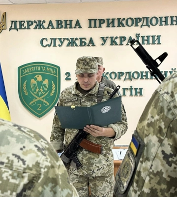 На Одещині прикордонники-новобранці склали військову присягу 