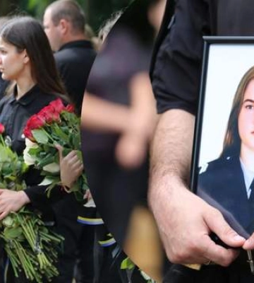 В Киеве попрощались с полицейской Марией Дзюмагой, которая погибла во время российского обстрела