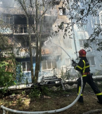 У Запоріжжі горіла п’ятиповерхівка, є постраждалі